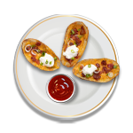 5 Pcs Potato Skins With Cheese 